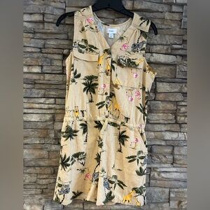 Old Navy girls romper New Sixe XXL 16 Safari